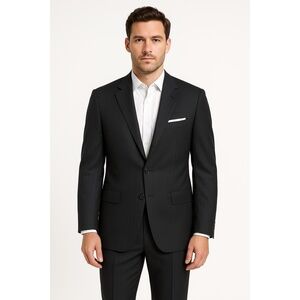 Broletto Virgin Wool Subtle Pinstripe Sport Jacket Size 38R